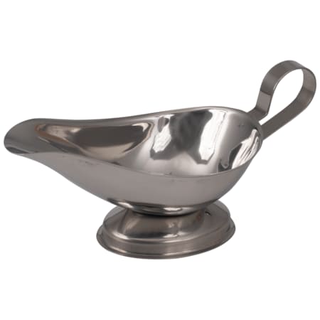 Gravy Boat, 5 Oz., Handle And Foot Welded To Body, Polished